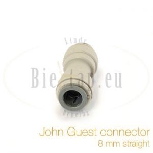 John Guest straight connector 8,0 x 8,0 mm